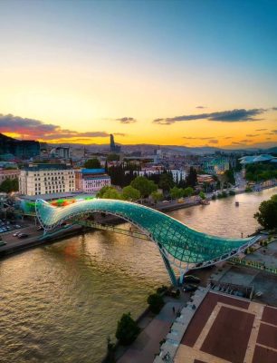 Captivated by Tbilisi's architectural wonders, at Georgia